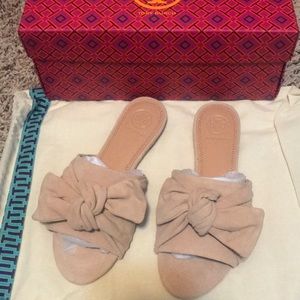 Tory Burch Annabelle bow slides